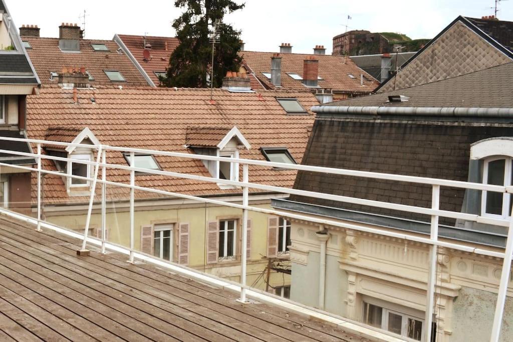 Appartement-Terrasse Parking Prive Meuble De Tourisme 4 Etoiles Belfort Exterior photo